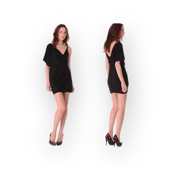 new T-Bags [MISA] ♛ Asymmetric Bubble Mini Dress ♛ Little Black Dress ♛ LBD Y2K - Picture 4 of 16